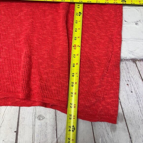 Eileen Fisher Short Sleeve Knit Sweater Size Large Organic Cotton Linen C056 -14 - Picture 4 of 13